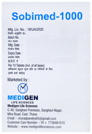 Sobimed 1000 Tablet 10