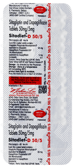 Sitadiet D 50/5 Tablet 10 Sitadiet D 50/5 Tablet 10