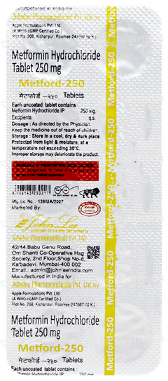 Metford 250 Tablet 10 Metford 250 Tablet 10