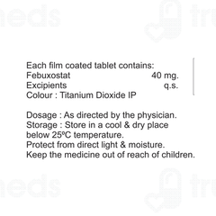 Febugo 40 MG Tablet 10 Febugo 40 MG Tablet 10