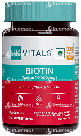 Healthkart Hk Vitals Biotin Tablet 30 + 10 Free