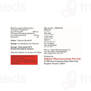 Cv M 625 MG Tablet 10