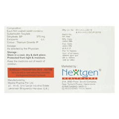 Sultaclin 375 Tablet 10 Sultaclin 375 Tablet 10