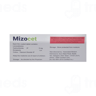 Mizocet 5 MG Tablet 10