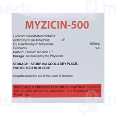 Myzicin 500 MG Tablet 5 Myzicin 500 MG Tablet 5