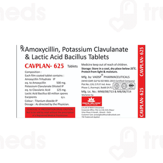 Cavplan 625 MG Tablet 10