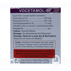 Vocetamol Sp Tablet 10
