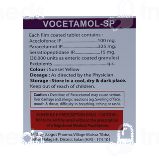 Vocetamol Sp Tablet 10