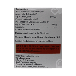 Genxmox Cv 625 MG Tablet 10