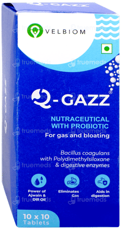 Velbiom Q Gazz Probiotic Tablet 10