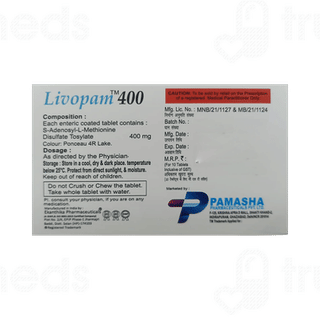 Livopam 400 MG Tablet 10