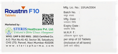 Roustrin F10 Tablet 10 Roustrin F10 Tablet 10
