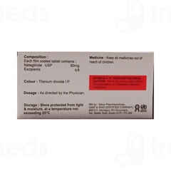 Nitamed 60 MG Tablet 10