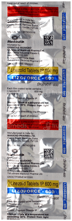 Lizoforce 600 Tablet 10 Lizoforce 600 Tablet 10
