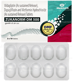 Zukanorm Dm 500 Tablet 10