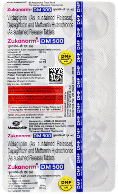 Zukanorm Dm 500 Tablet 10