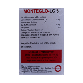 Monteglo Lc 5 Tablet 10