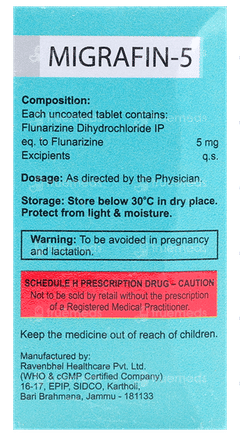 Migrafin 5 MG Tablet 10 Migrafin 5 MG Tablet 10