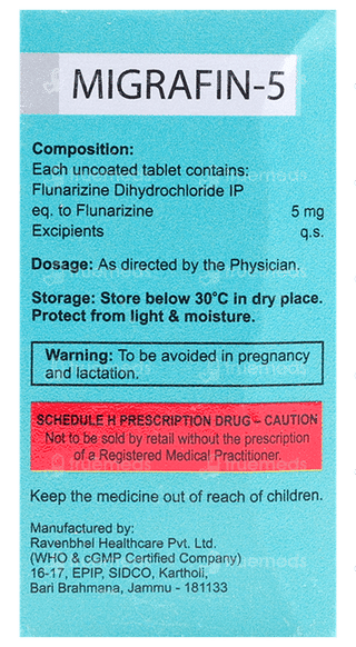 Migrafin 5 MG Tablet 10