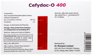 Cefydoc O 400 MG Tablet 10