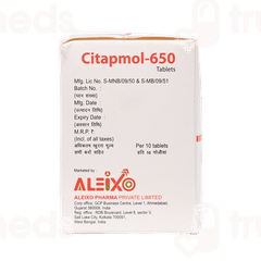 Citapmol 650 Mg Tablet 10 Citapmol 650 Mg Tablet 10