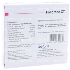 Foligrace Xt Tablet 15 Foligrace Xt Tablet 15
