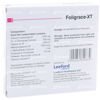 Foligrace Xt Tablet 15