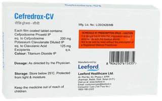 Cefredrox Cv Tablet 10
