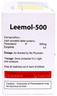 Leemol 500 Mg Tablet 15