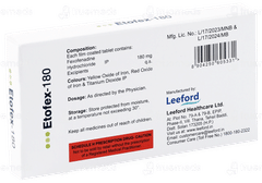 Etofex 180 Mg Tablet 10
