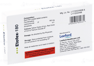 Etofex 180 Mg Tablet 10