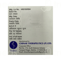 C Sub 500 Mg Tablet 10 C Sub 500 Mg Tablet 10