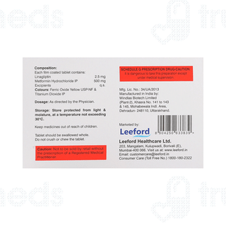 Linaford 2.5 M Tablet 10