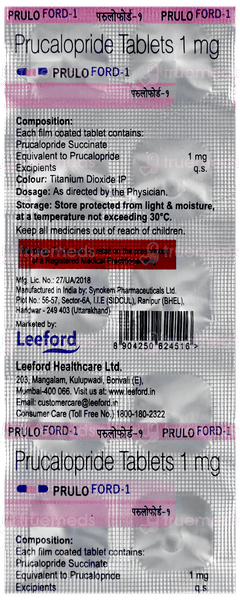 Pruloford 1 MG Tablet 10