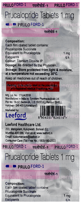 Pruloford 1 MG Tablet 10