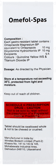 Omefol Spas Tablet 20