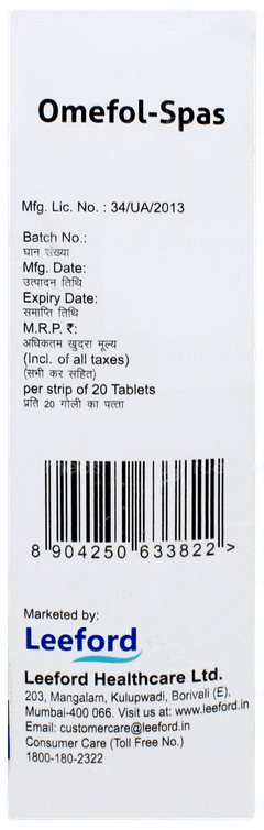 Omefol Spas Tablet 20