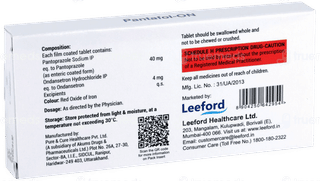 Pantafol On 40/4 Mg Tablet 10