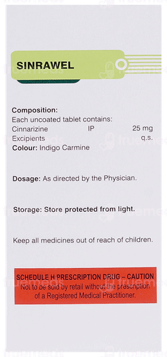 Sinrawel 25 MG Tablet 10 Sinrawel 25 MG Tablet 10
