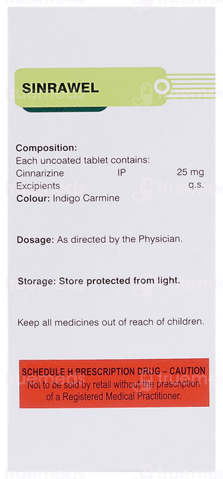 Sinrawel 25 MG Tablet 10