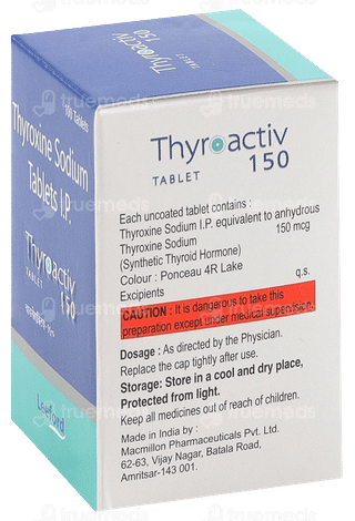 Thyroactiv 150 Mcg Tablet 100