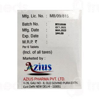 Azicilin Cv 625 MG Tablet 6