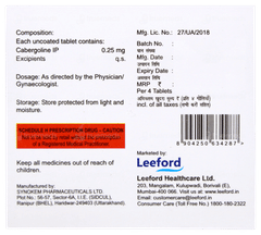 Caberford 0.25 Tablet 4