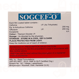 Sogcef O Tablet 10