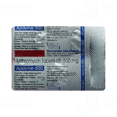Azidyme 500 Mg Tablet 5 Azidyme 500 Mg Tablet 5