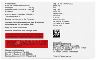 Dynaglipt Lm 2.5/1000 Tablet 10