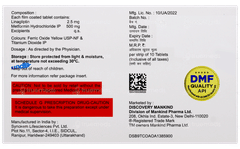 Dynaglipt Lm 2.5/500 Tablet 10 Dynaglipt Lm 2.5/500 Tablet 10