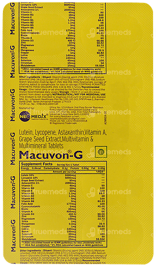 Macuvon G Tablet 10