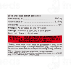 Telenac P 100/325mg Tablet 10 Telenac P 100/325mg Tablet 10