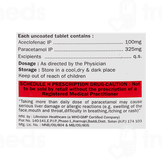 Telenac P 100/325mg Tablet 10
